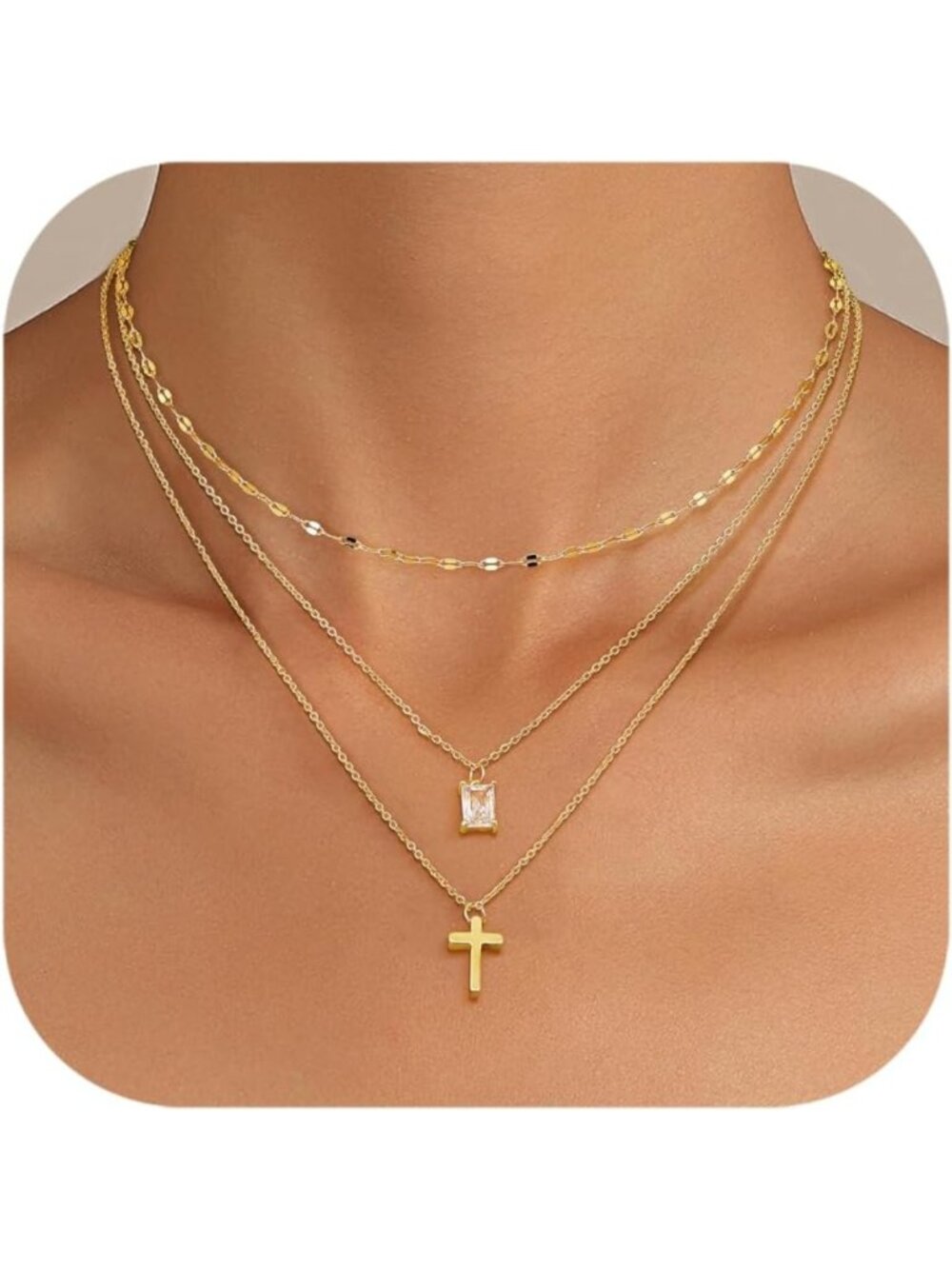 Layered Dainty Gold Necklaces for Women | Trendy Necklace Stack Jewelry